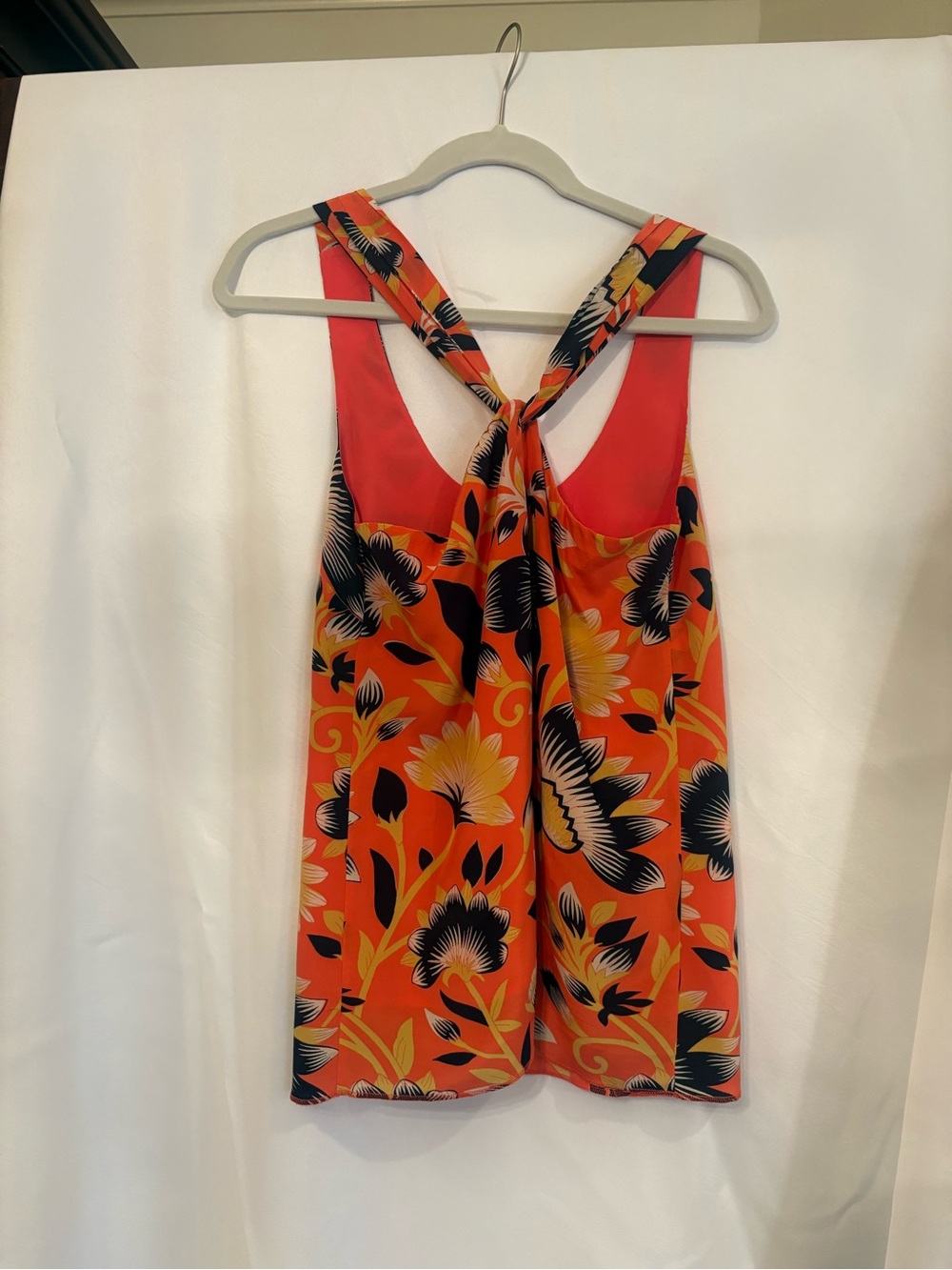 J Crew floral twist top